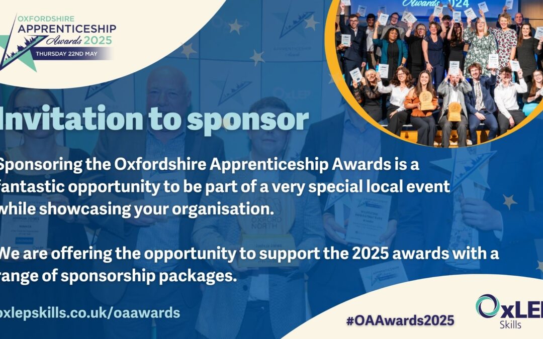 Oxfordshire Apprenticeship Awards 2025 sponsorship opportunities