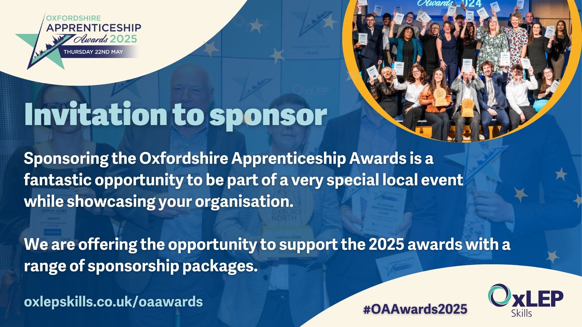 Oxfordshire Apprenticeship Awards 2025 invitation to sponsor